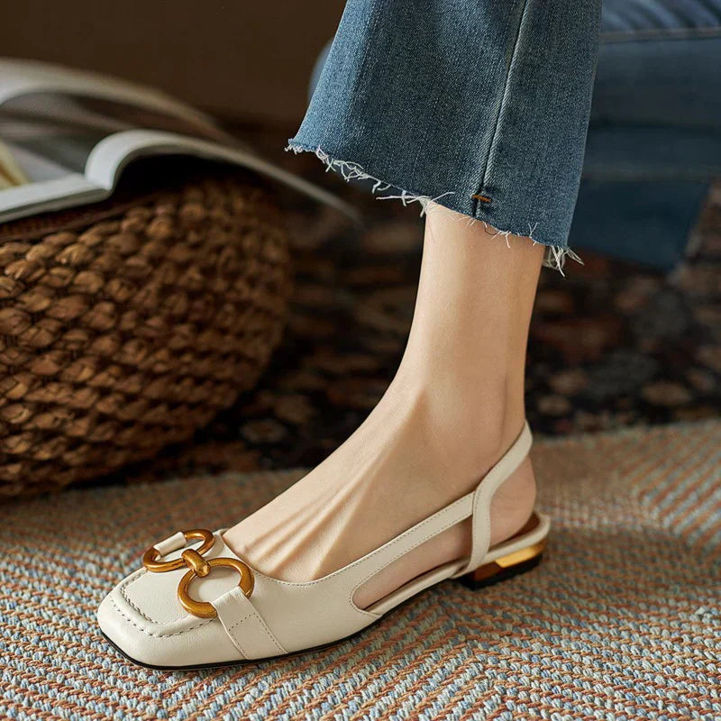 Orthopedic Slingback Buckle Loafers