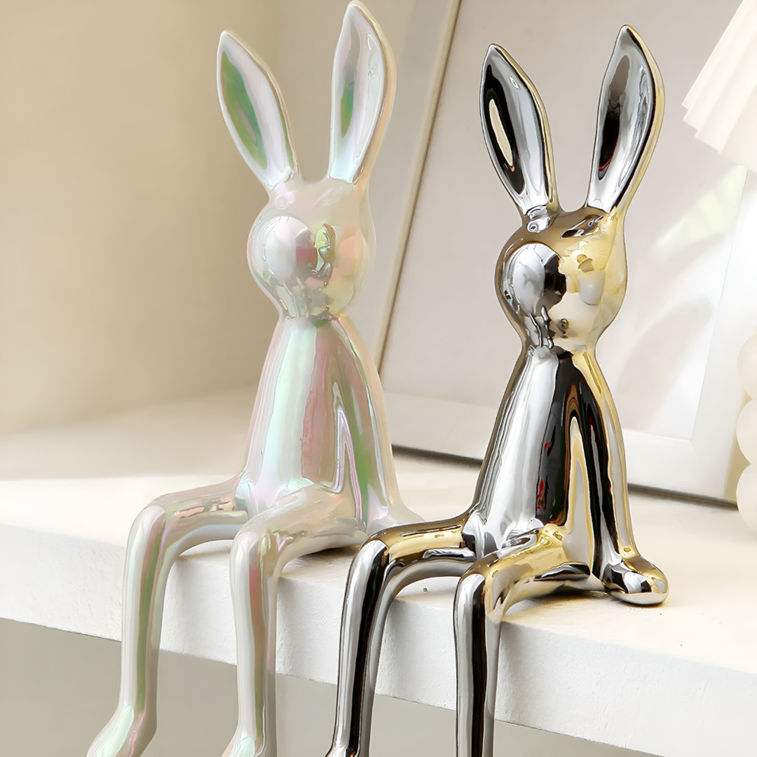 BunnyLuxe – Elegant Ceramic Rabbit for Stylish Home Décor [50% Off]