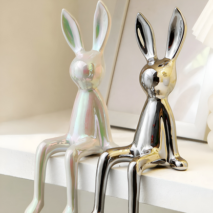 BunnyLuxe – Elegant Ceramic Rabbit for Stylish Home Décor [50% Off]