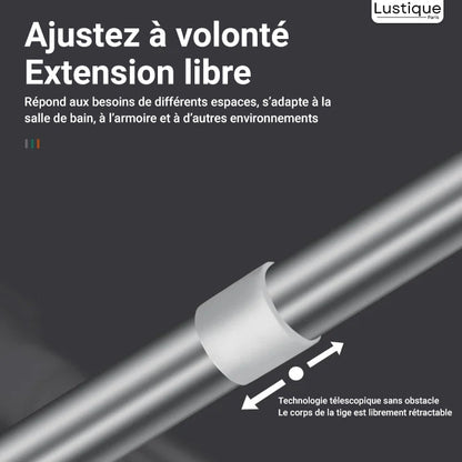 FlexRod™ – Universal Telescopic Tension Rod Without Drilling for Bathroom and Kitchen [50% Off]