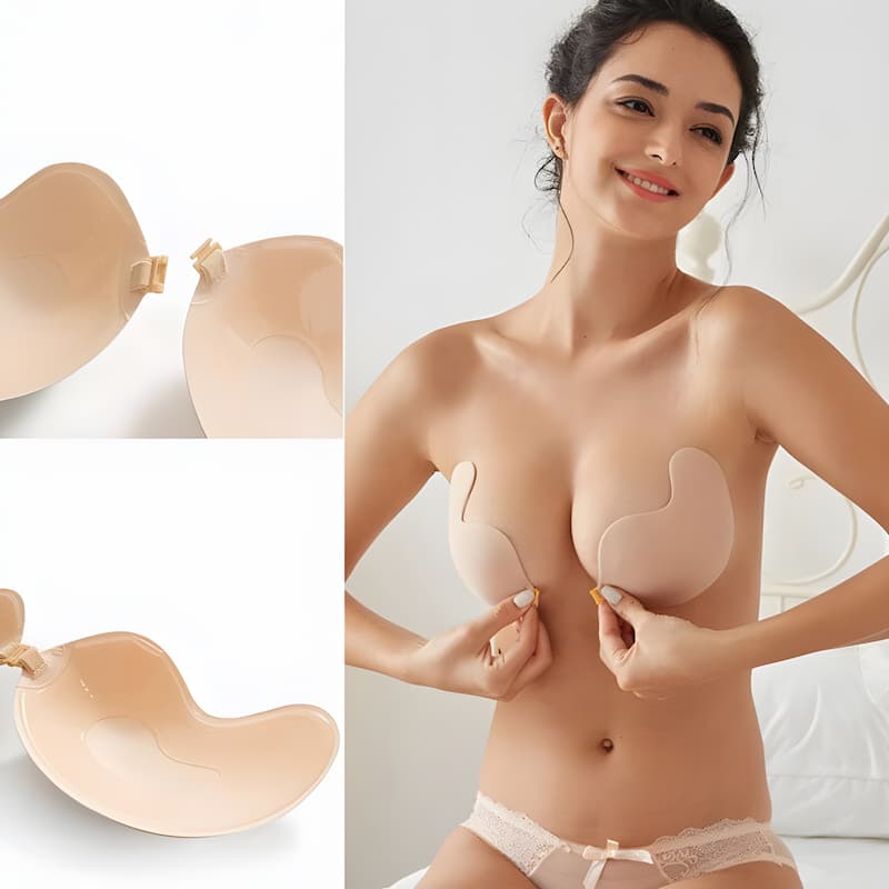 Strapless Push-Up Adhesive Bra – Invisible Wireless Support for Every Outfit