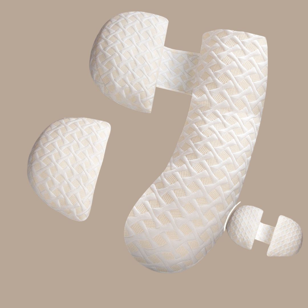 H-Shaped Pregnancy Pillow with Split Design for Sleeping & Nursing