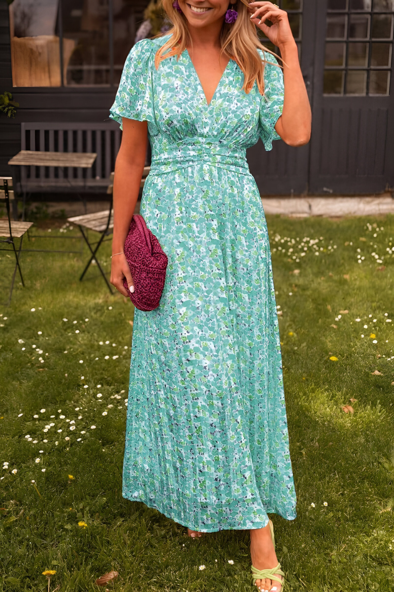Floral Wrap Maxi Dress