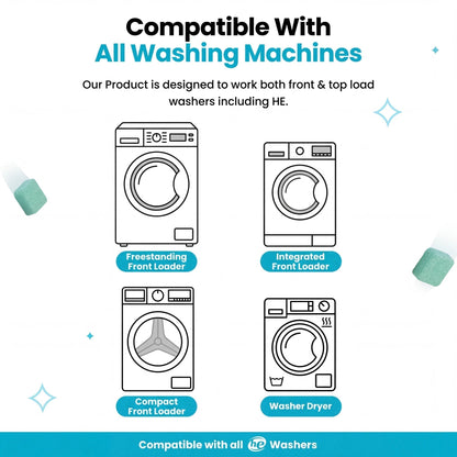 FreshCycle – For a Hygienically Clean Washing Machine & Fresh-Smelling Laundry | 50% Off