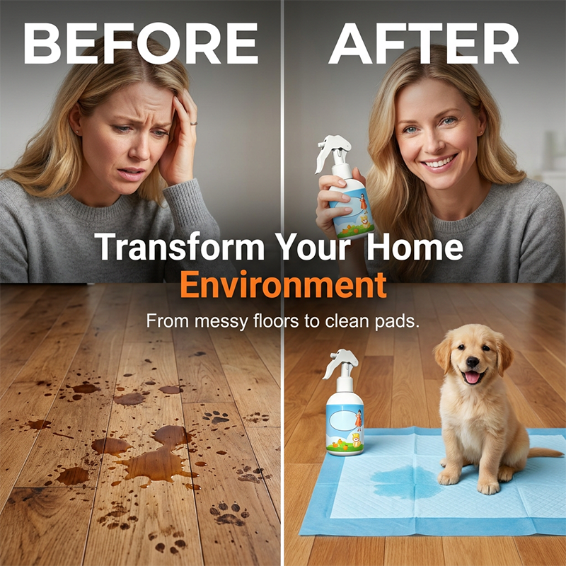 Plant-Based Toilet Training Spray for Dogs & Cats – 300ml