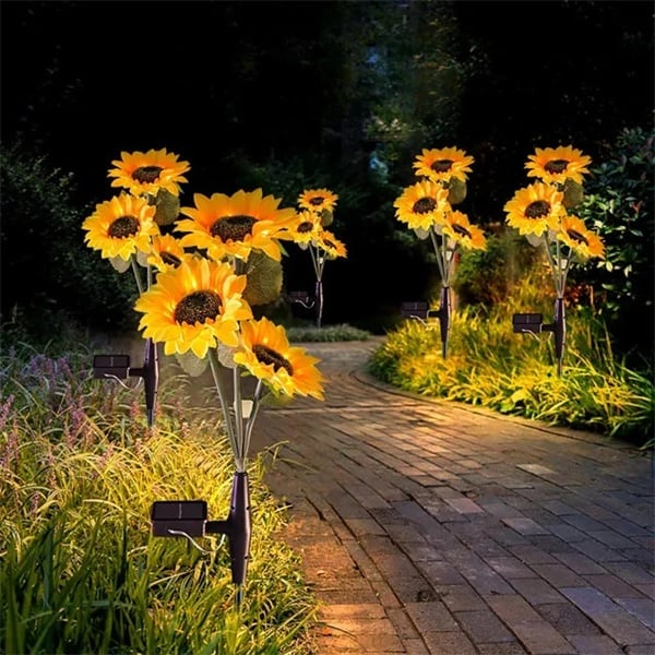 GardenRadiance – Solar Sunflower Lights that Transform Your Garden into Magical Light [50% Discount]