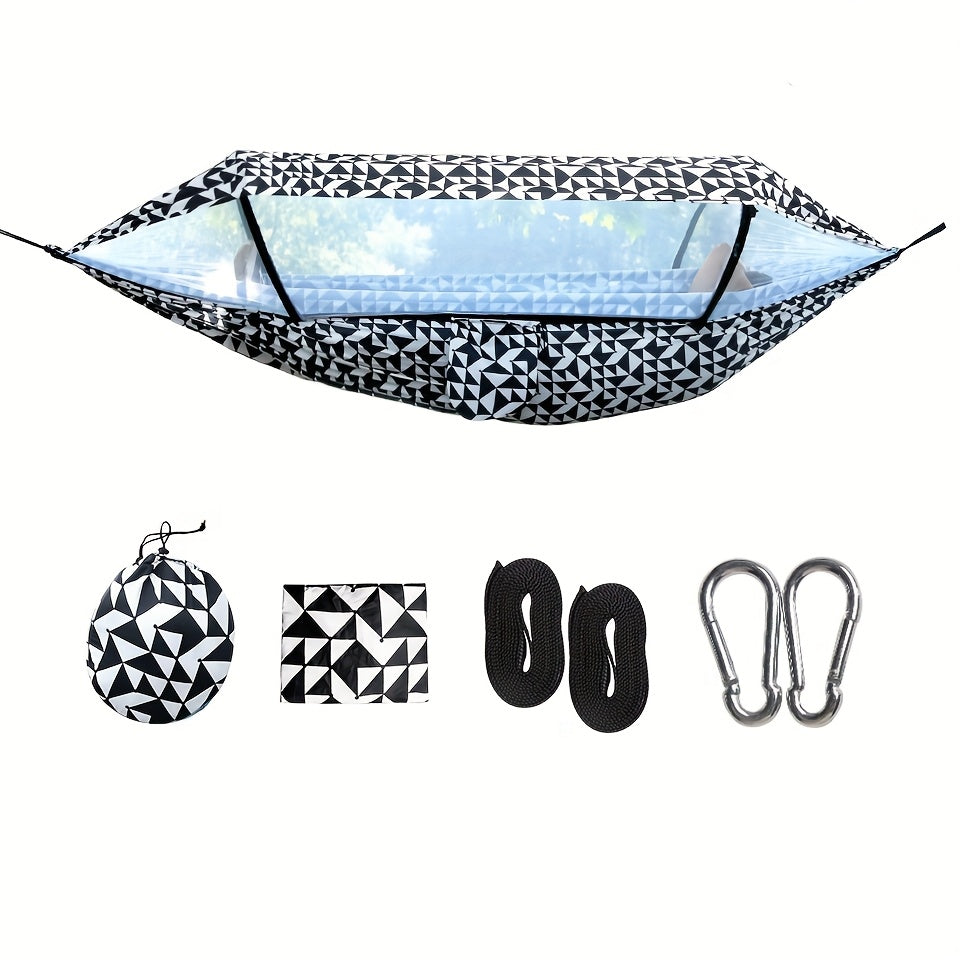 Outdoor Hammock with Mosquito Net and Sun Canopy – 260x140 cm
