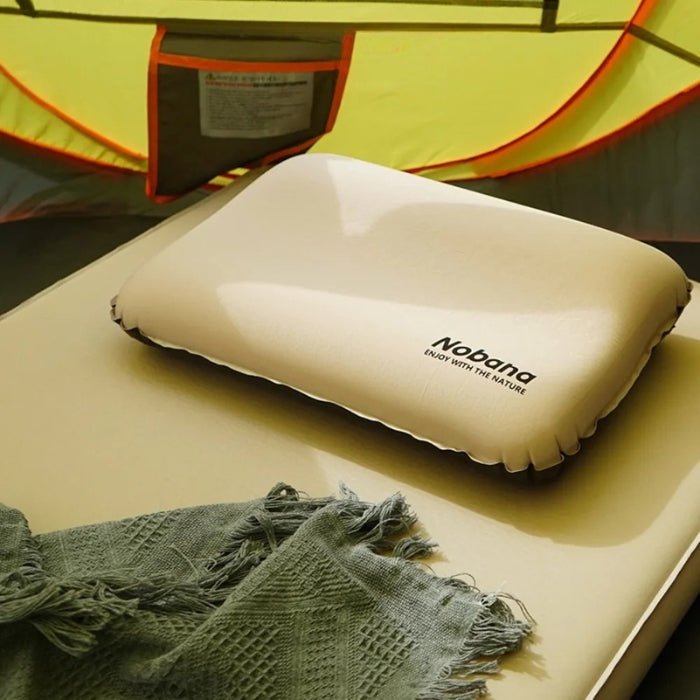 Inflatable Ergonomic Travel Neck Pillow with Dual-Valve System