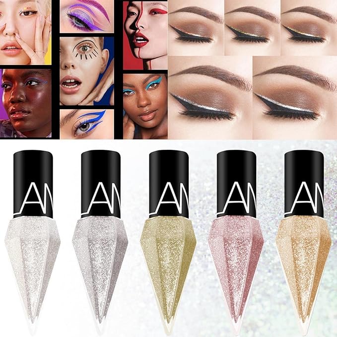 Liquid Eyeliner with Pearl Shimmer – Waterproof Smudge-Proof Eye Makeup