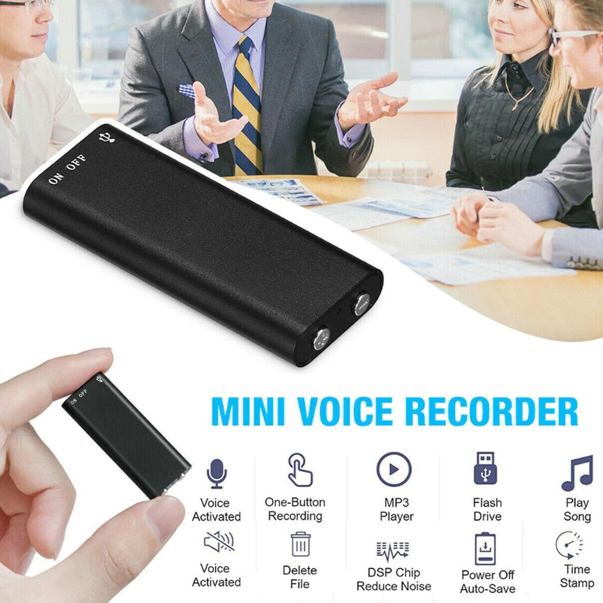 MicroSpy™ – KF premium hidden audio recorder with 96 hours of continuous recording [50% off]
