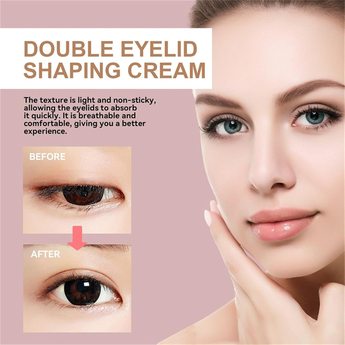 Double Eyelid Styling Cream – Transparent Hold for Natural Eyelid Fold