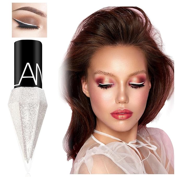 Liquid Eyeliner with Pearl Shimmer – Waterproof Smudge-Proof Eye Makeup