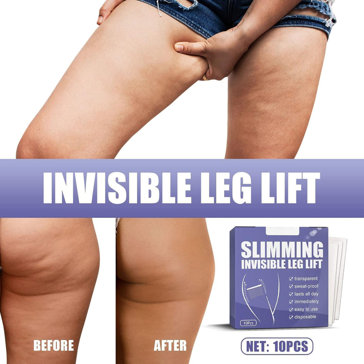 Invisible Skin Lifting Patches for Legs and Arms – Transparent Firming Tape