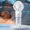 Portable Mini Fan with Water Mist Spray – USB Rechargeable