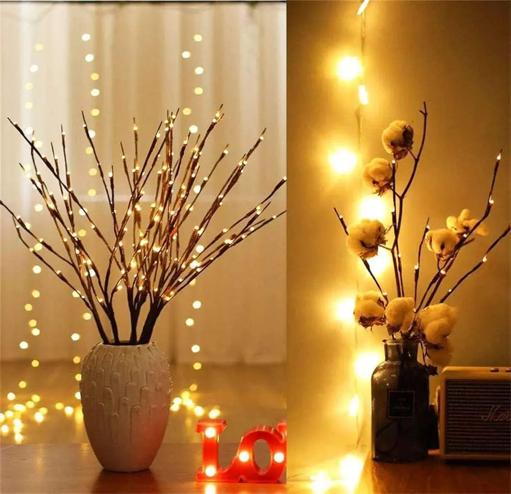 DekoBright™ – Battery-Powered, Adjustable LED Branch Decoration & Fairy Lights [50% Off]