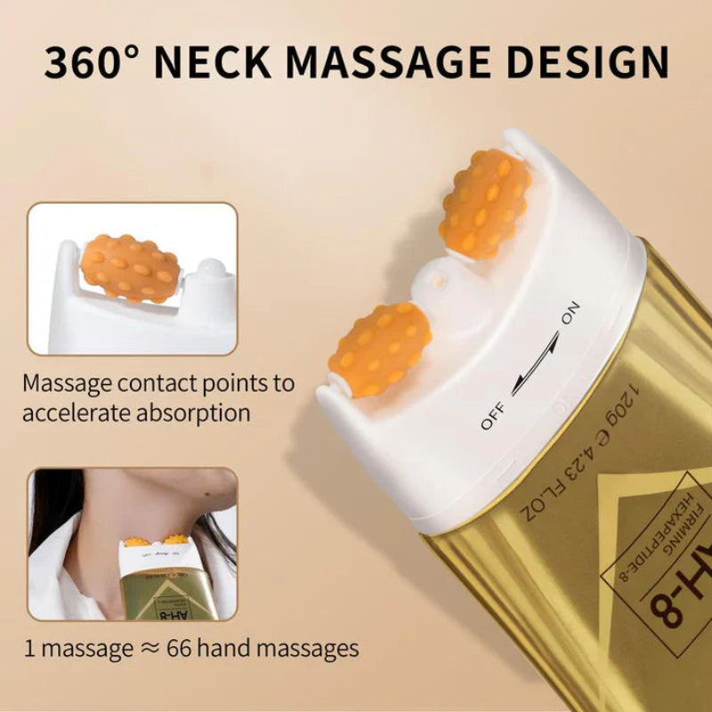 Firming Neck Cream with 360° Massage Roller Applicator