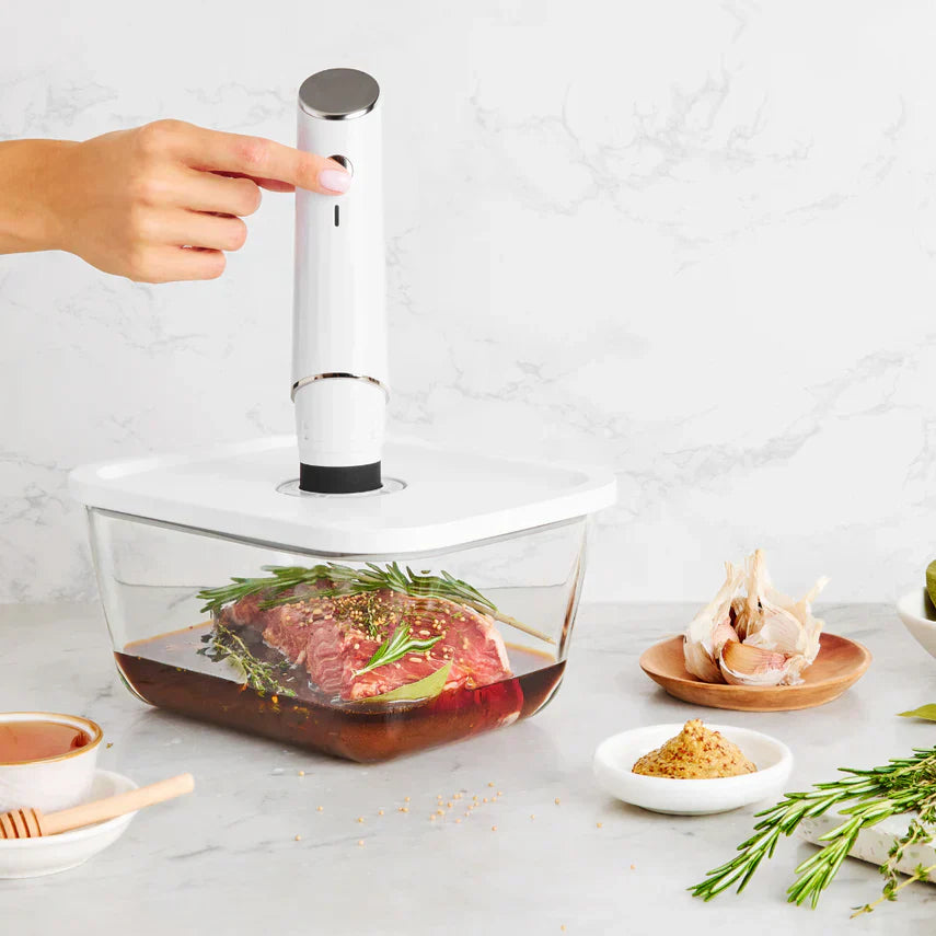 Compact Vacuum Sealer with One-Button Operation for Meal Prep
