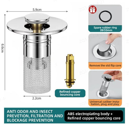 DrainGuard ™ – Stainless Steel Drain Filter that Isolates Odours & Keeps Cockroaches Away [50% Off]