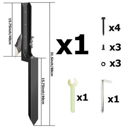 IronClad – Securely anchor fence posts without digging or concrete [50% Discount]