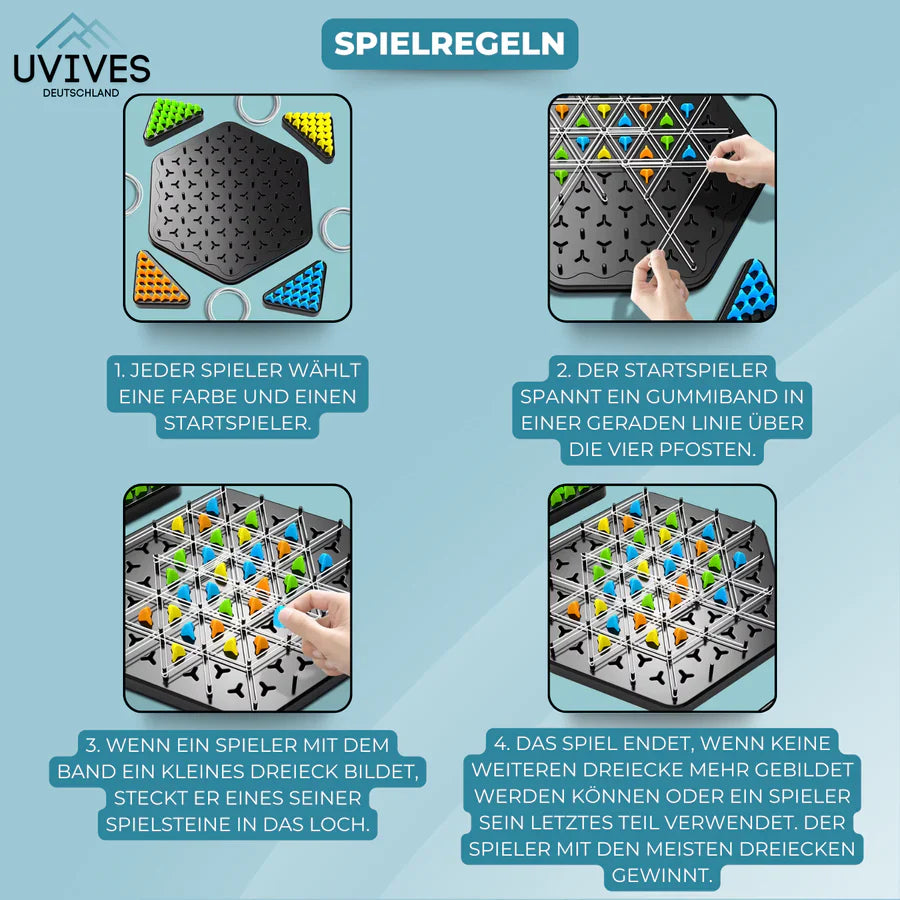 KnotLogic – Strategic Chain Triangle Chess Board Game | 50% Off