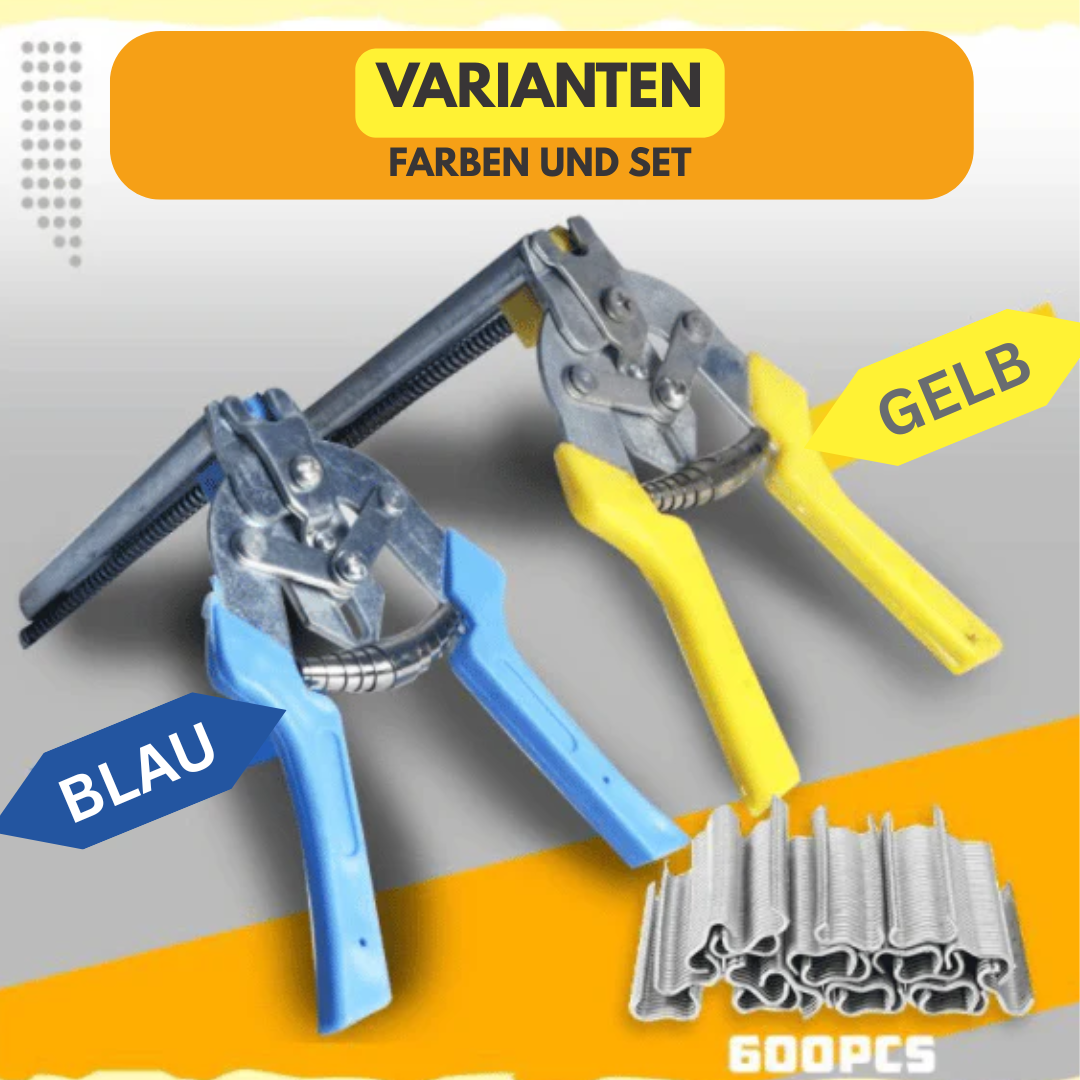 Nail Ring Pliers for Cage Assembly with 600 Clips – 65Mn Steel