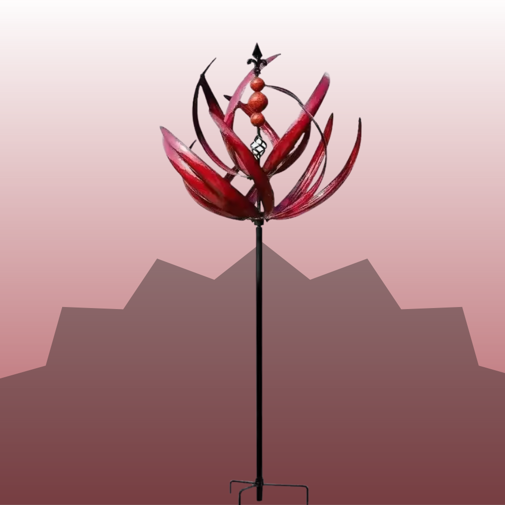 SerenitySpin™ – Flower Wind Spinner for Decorative, Colourful & Dynamic Garden Decoration [50% Off]