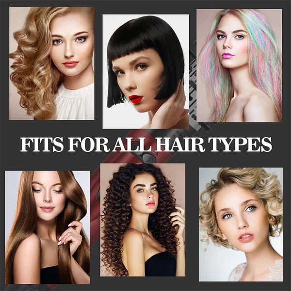 3-in-1 Rotating Hot Air-Hair Styler and Dryer | Effortless Volume & Curls | Professional Hair Styling Tool | GlamTwist Pro