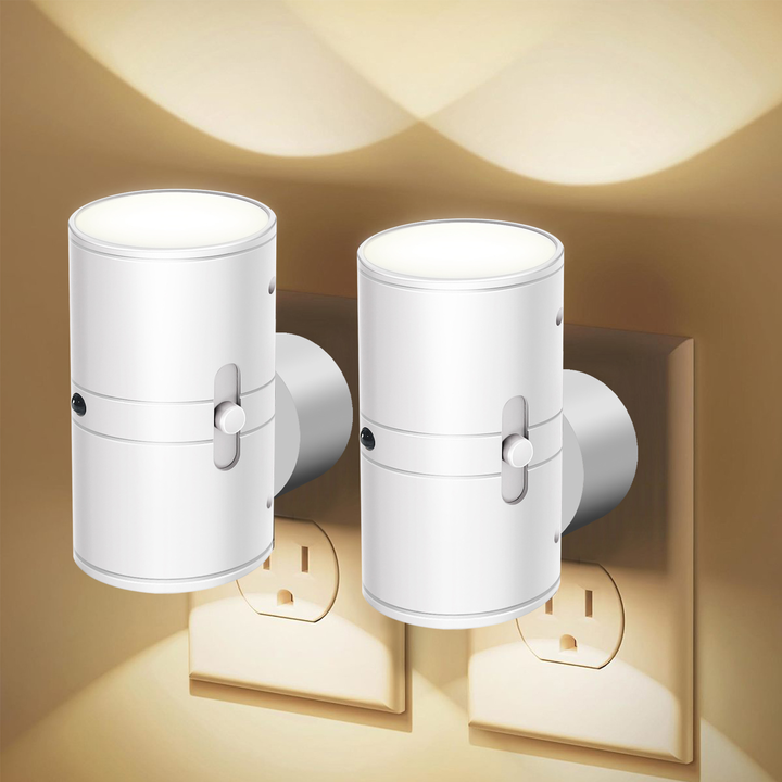 Dimmable LED Plug-In Night Light with Warm White Glow