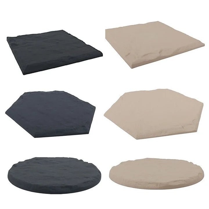Non-Slip Outdoor Pathway Tiles with Ground Spikes for Secure Grip