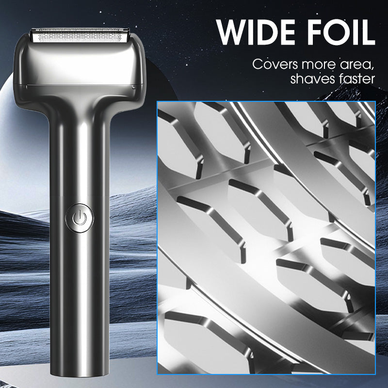 Waterproof Electric Razor with Triple-Foil System for Sensitive Skin