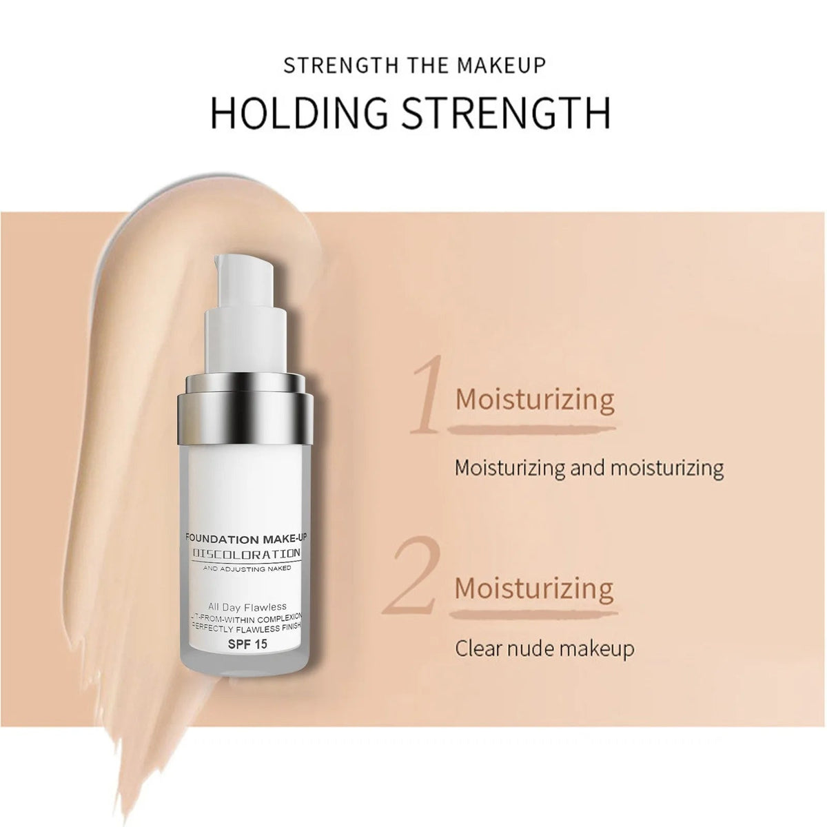Color-Adapting Foundation with SPF15 for Natural Radiant Coverage