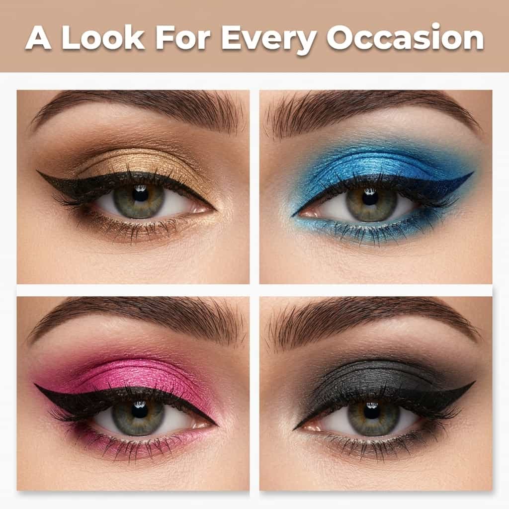 Reusable Eyeliner Stickers – Waterproof Instant Wing for All Eye Shapes