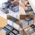 Foldable Drawer Organiser Set – Modular Compartment Dividers for Clothes
