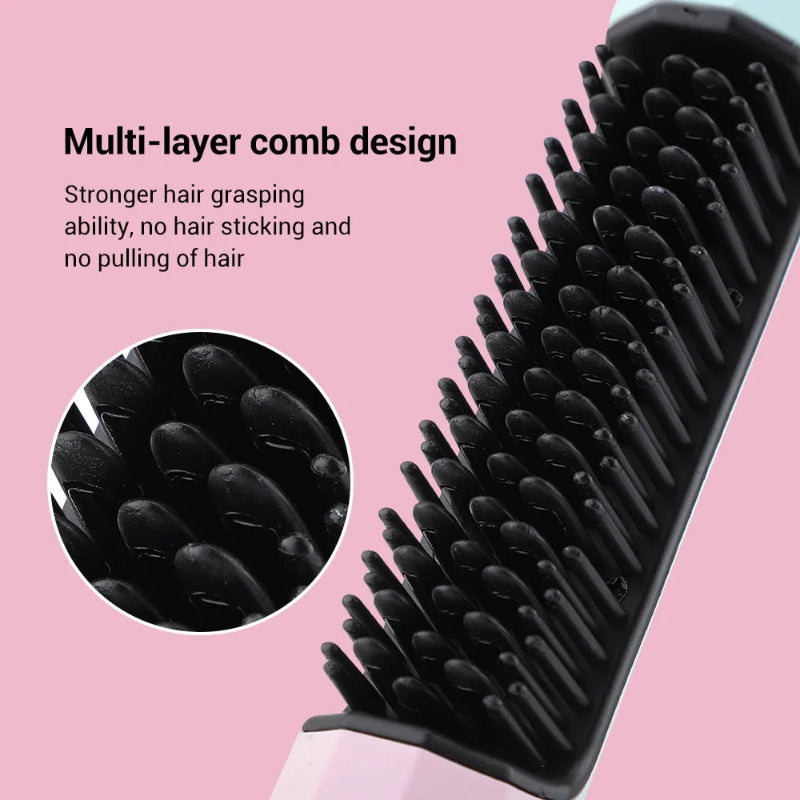 Wireless Hair Straightener with 4000mAh Battery & 3 Heat Settings