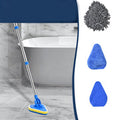 Telescopic 3-in-1 Cleaning Brush with Interchangeable Heads