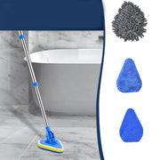 Telescopic 3-in-1 Cleaning Brush with Interchangeable Heads