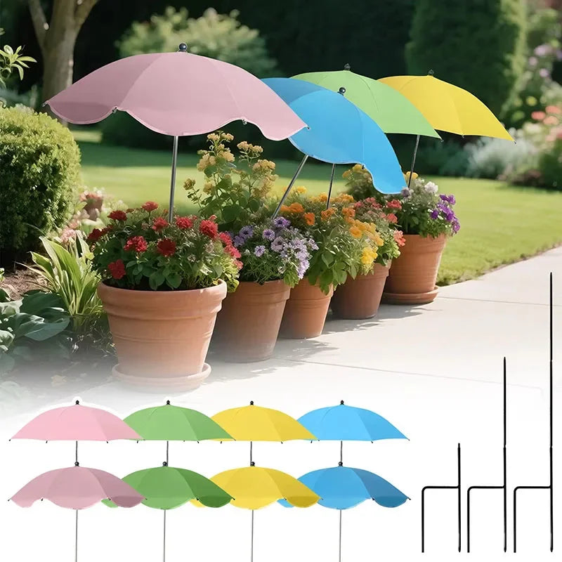 Adjustable Plant Umbrella with UV Protection for Garden & Patio