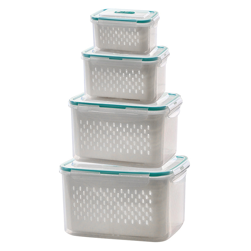 Airtight Food Storage Containers with Silicone Seal – Stackable Set
