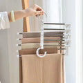 Foldable 5-in-1 Closet Hanger – Space-Saving Stainless Steel