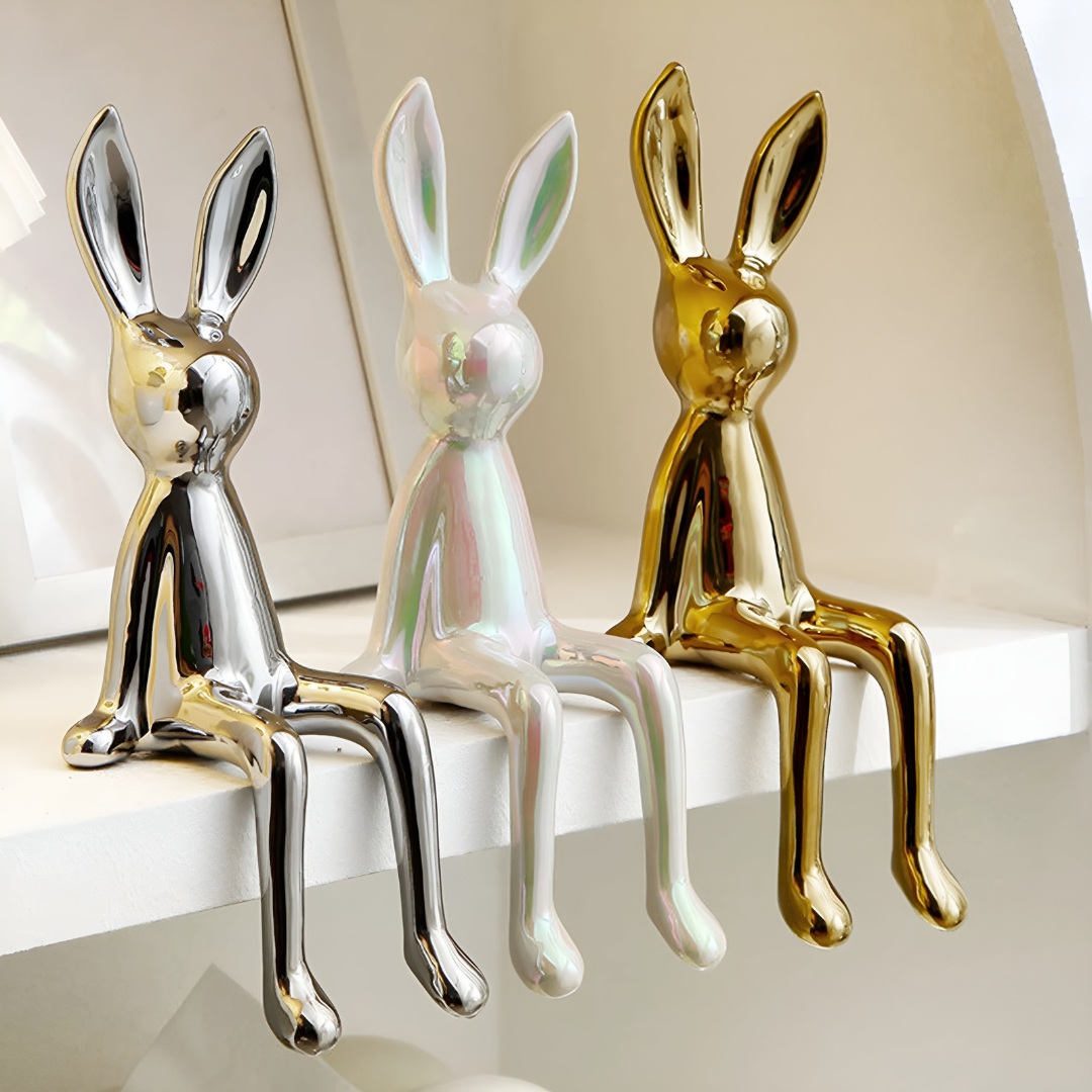 BunnyLuxe – Elegant Ceramic Rabbit for Stylish Home Décor [50% Off]