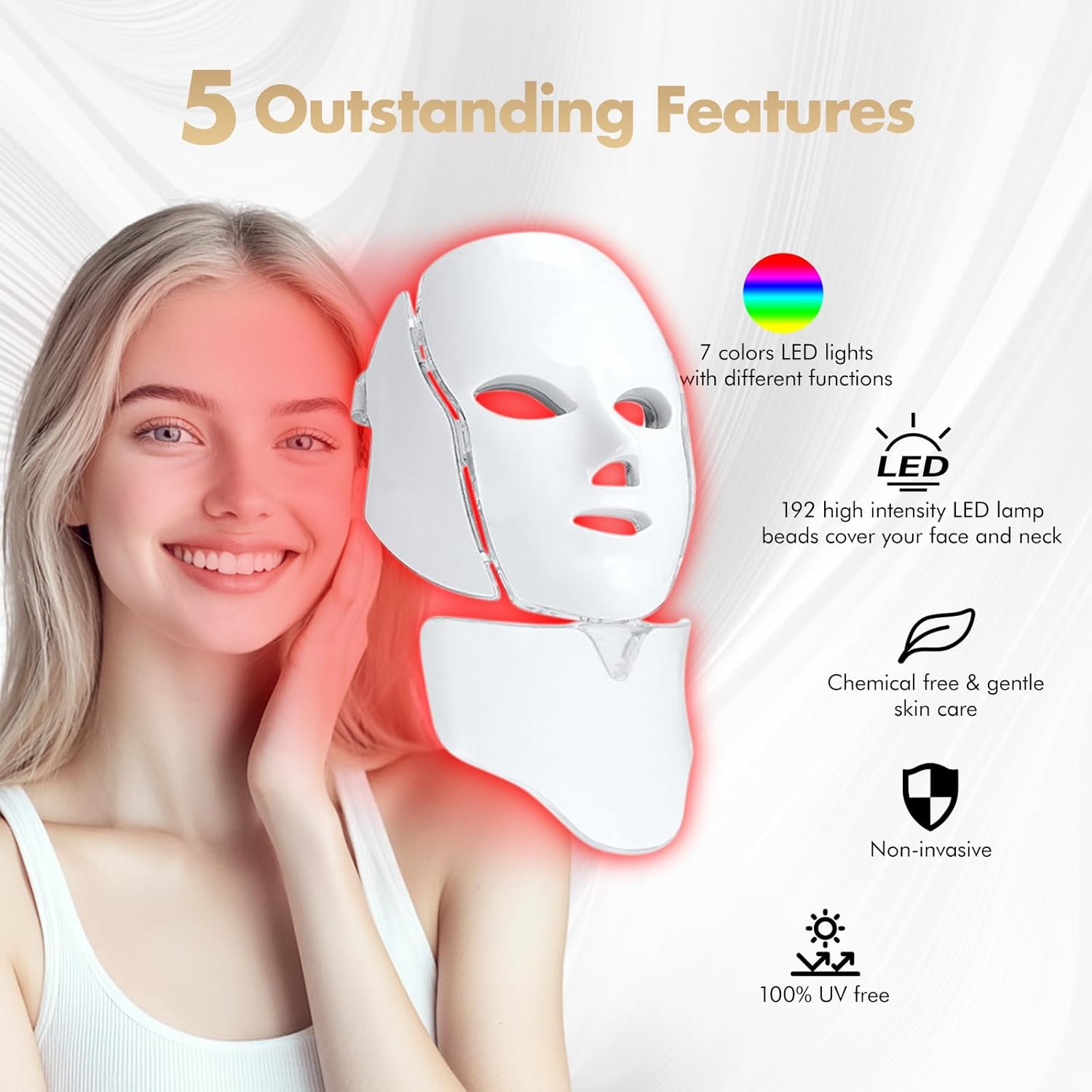 TherapyMask™ – 7-Color Skin Treatment, Wireless & Rechargeable [50% Off]