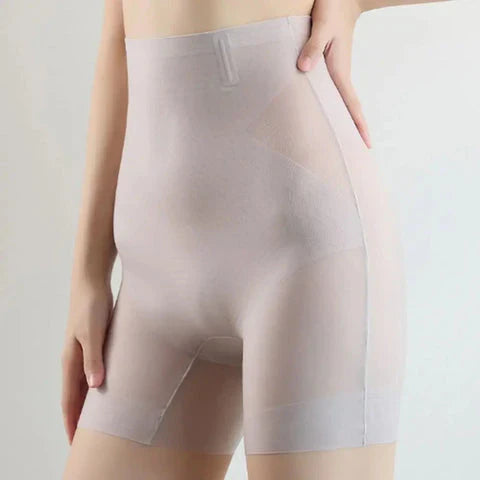 High-Waisted Ice Silk Shaping Panties with Butt-Lifting Band