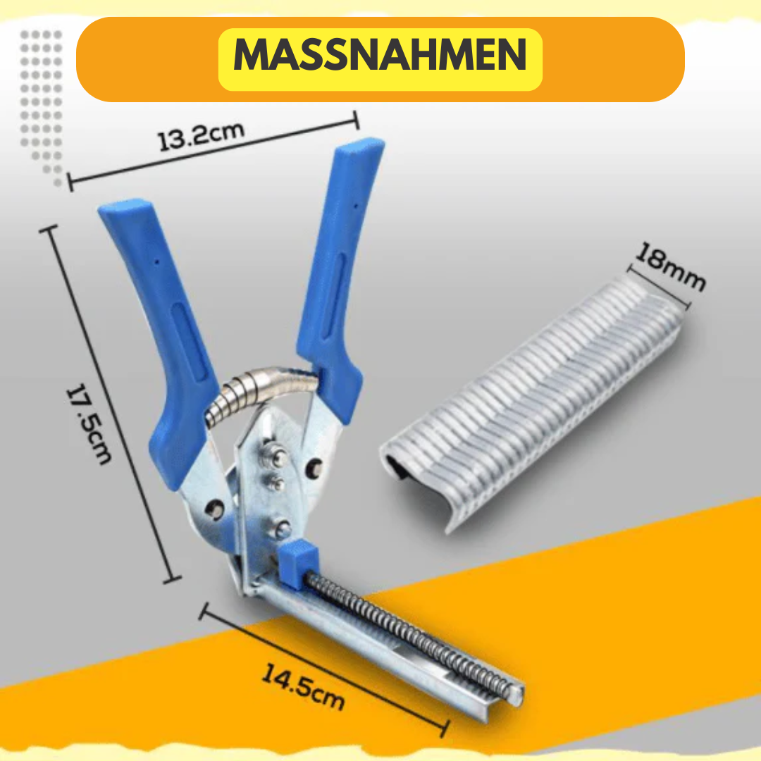 Nail Ring Pliers for Cage Assembly with 600 Clips – 65Mn Steel