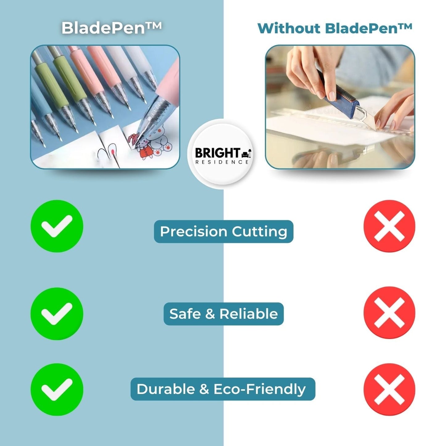BladePen™ Precision Cutting Pen for Creative Projects [3 + 3 Free]