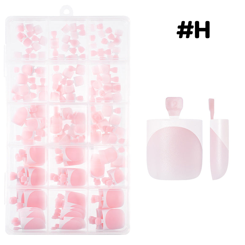 Reusable Press-On Toenails with Gel Base for At-Home Pedicure