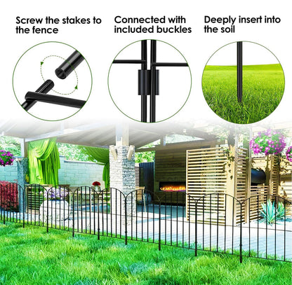 GardenCare – Decorative Stainless Steel Garden Fence for Stylish Bed Edging [50% Discount]