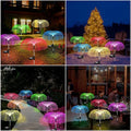 Solar Jellyfish Garden Lights with Fiber Optic Glow – 7-Color & Warm White