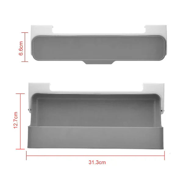 Under Shelf Spice Rack Organizer – No Drill Adhesive Kitchen Storage