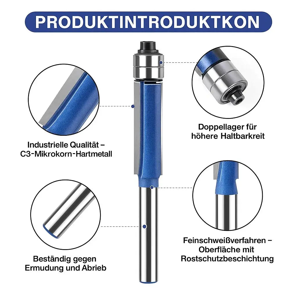 4-Piece Deburring and Polishing Tool Set for Metal, Wood & Plastic