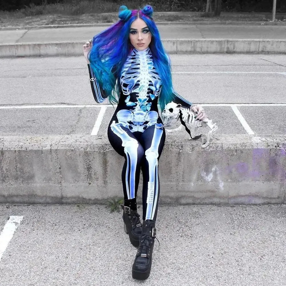 SkullSuit™ – X-Ray Skeleton Costume for Halloween Parties [50% Off]